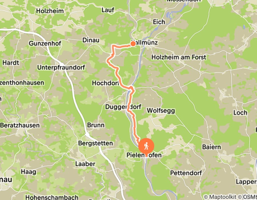 Karte der Tour