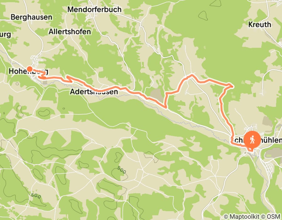 Karte der Tour