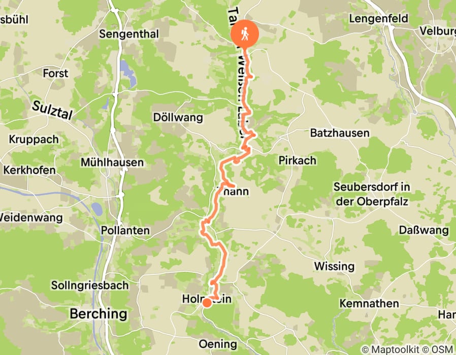 Karte der Tour
