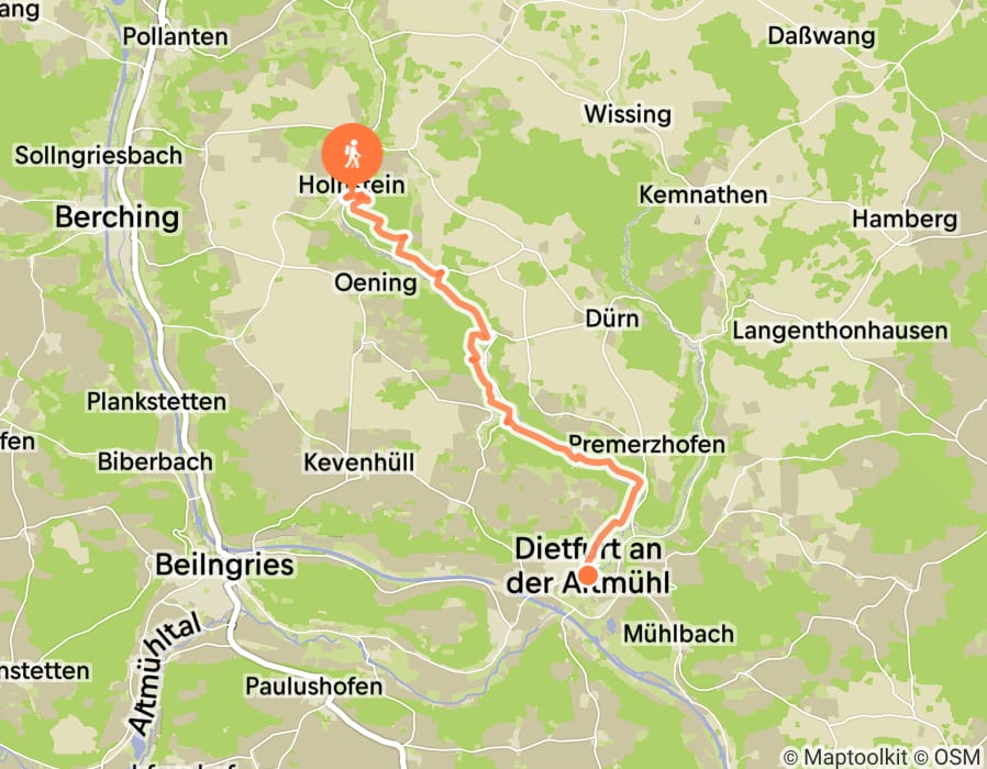 Karte der Tour