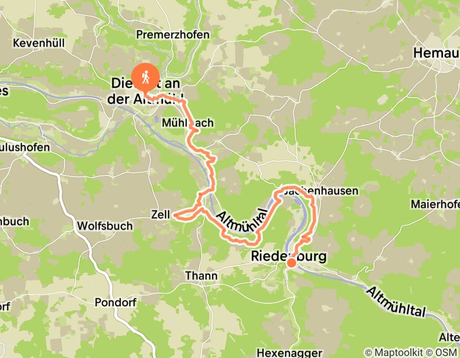 Karte der Tour