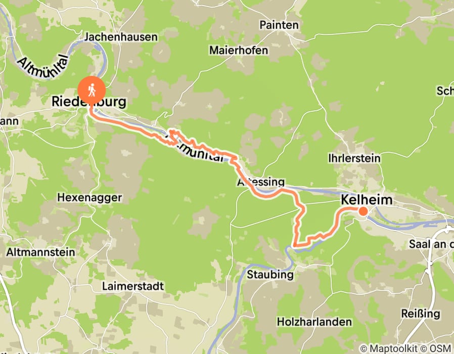 Karte der Tour