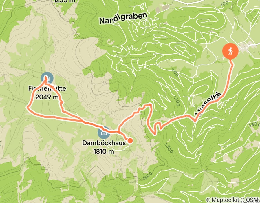 Karte der Tour