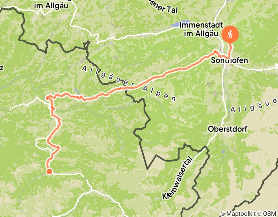 Karte der Tour