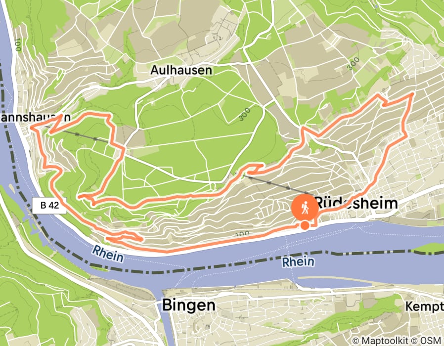 Karte der Tour