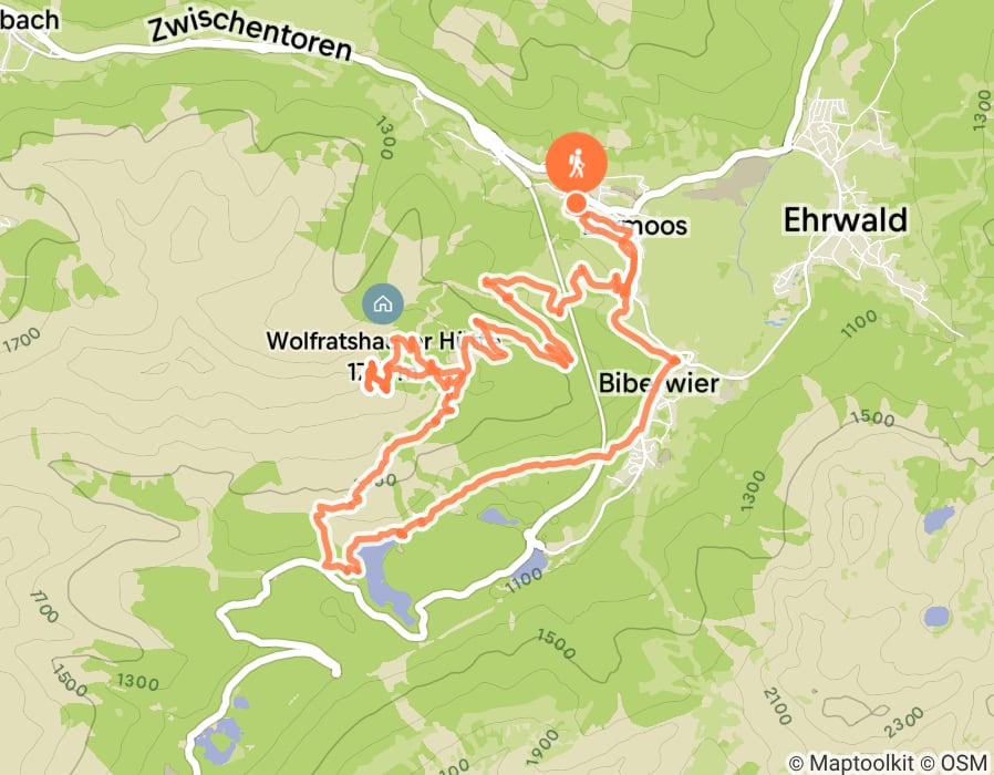 Karte der Tour