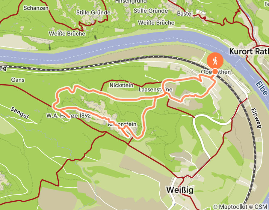 Karte der Tour