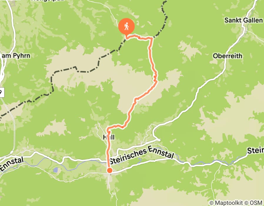 Karte der Tour
