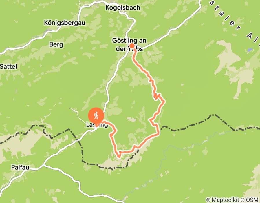 Karte der Tour