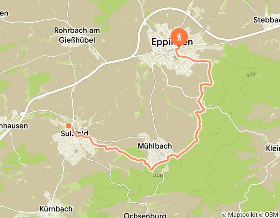 Karte der Tour
