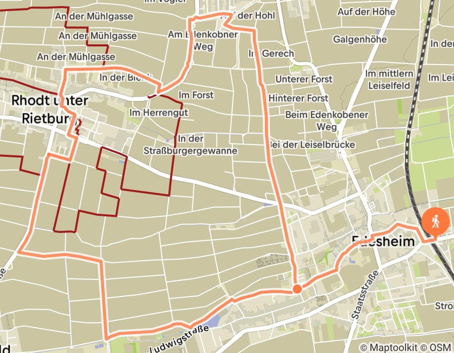 Karte der Tour