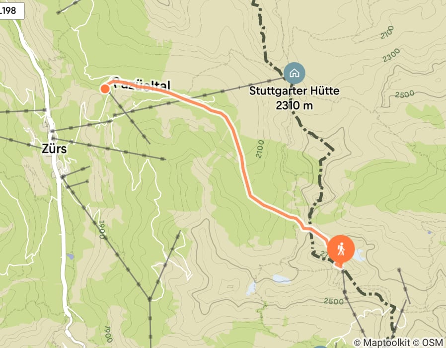 Karte der Tour