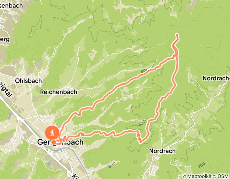 Karte der Tour