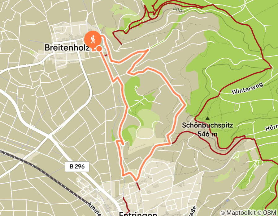 Karte der Tour