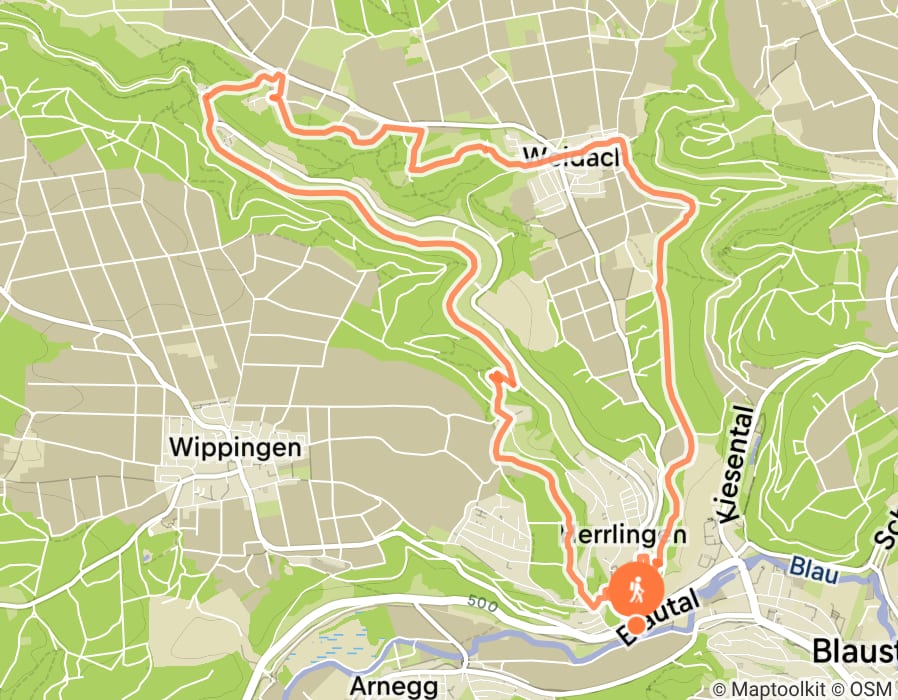 Karte der Tour