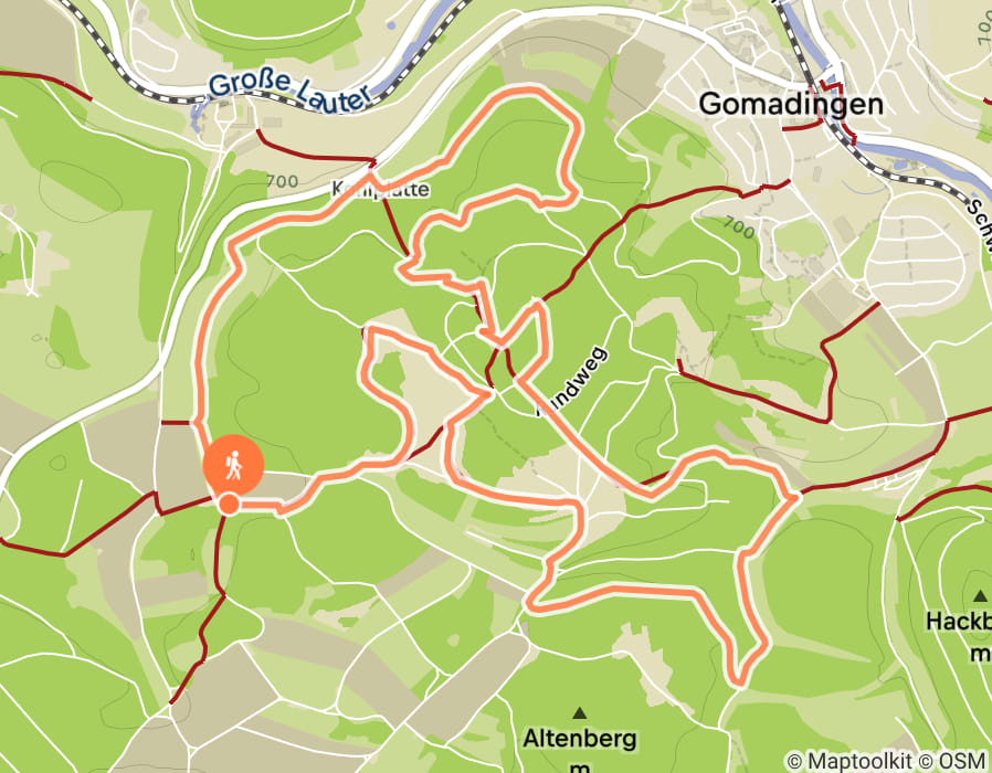 Karte der Tour