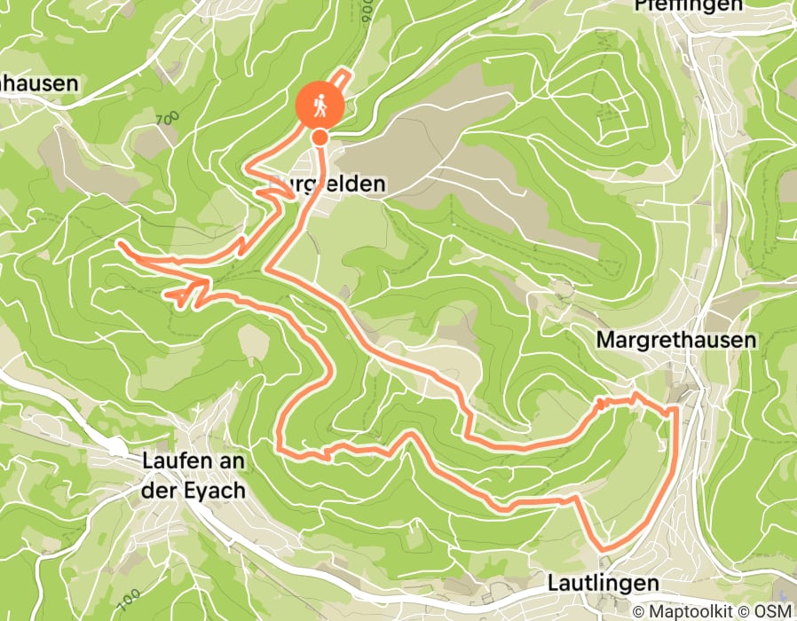 Karte der Tour