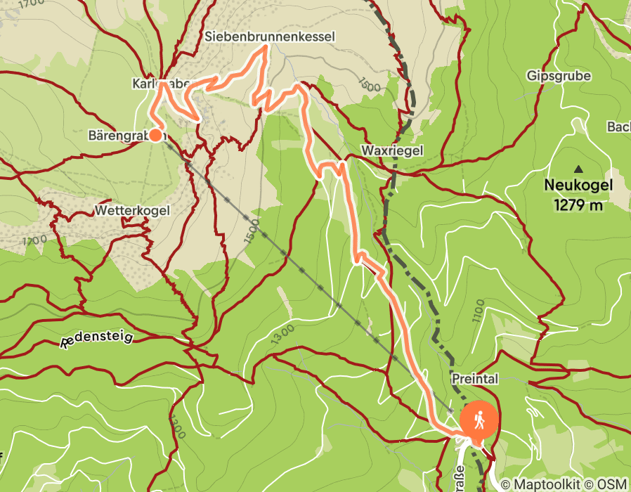 Karte der Tour