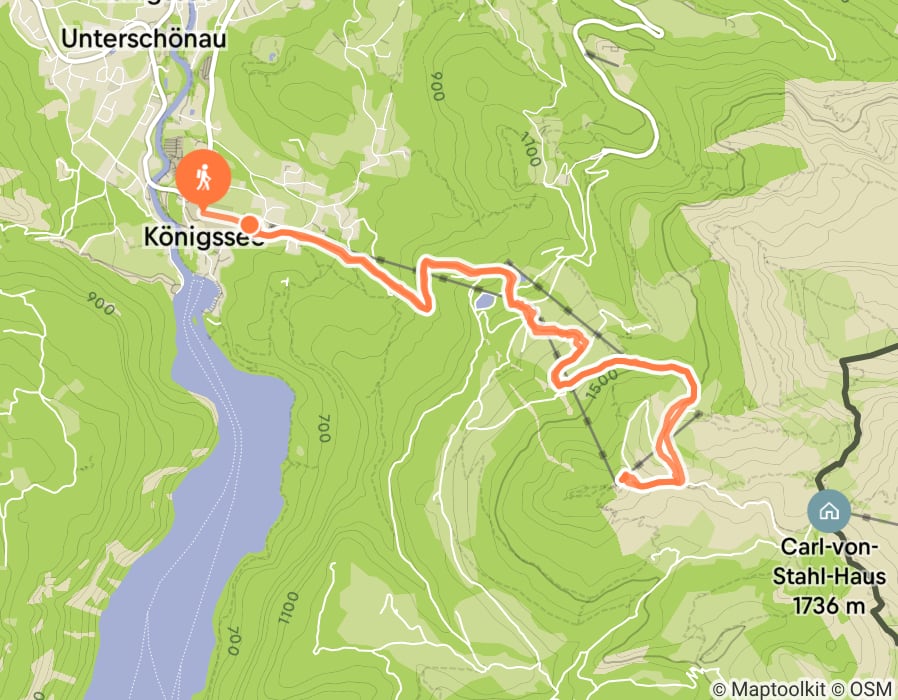 Karte der Tour