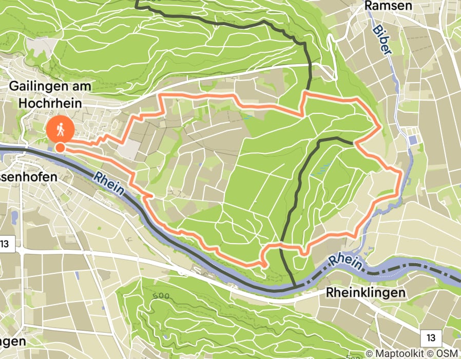 Karte der Tour