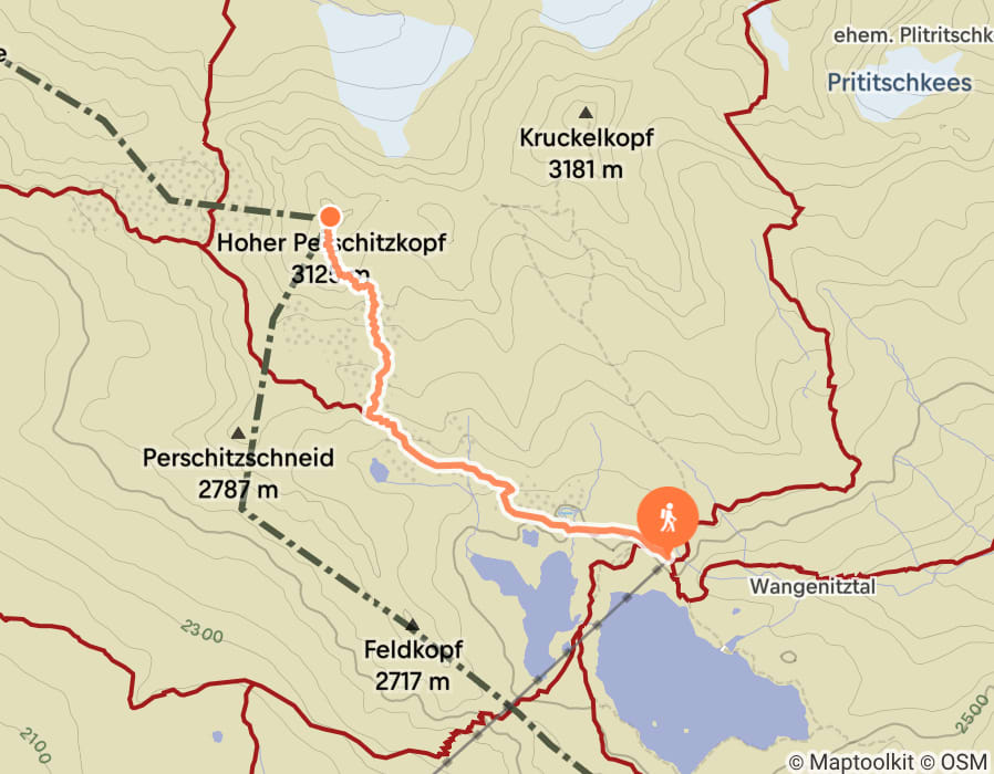 Karte der Tour