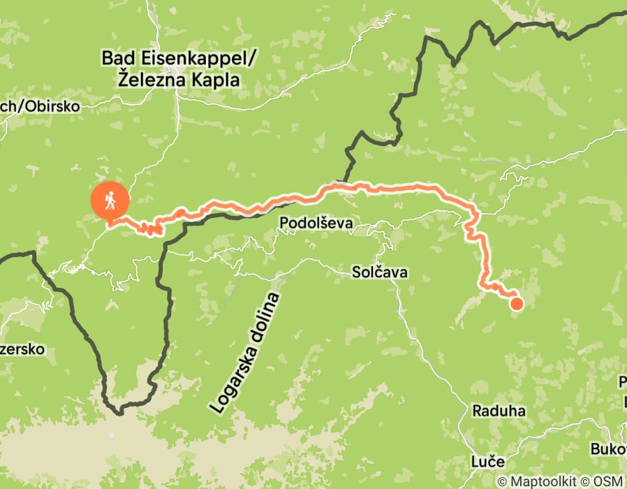 Karte der Tour