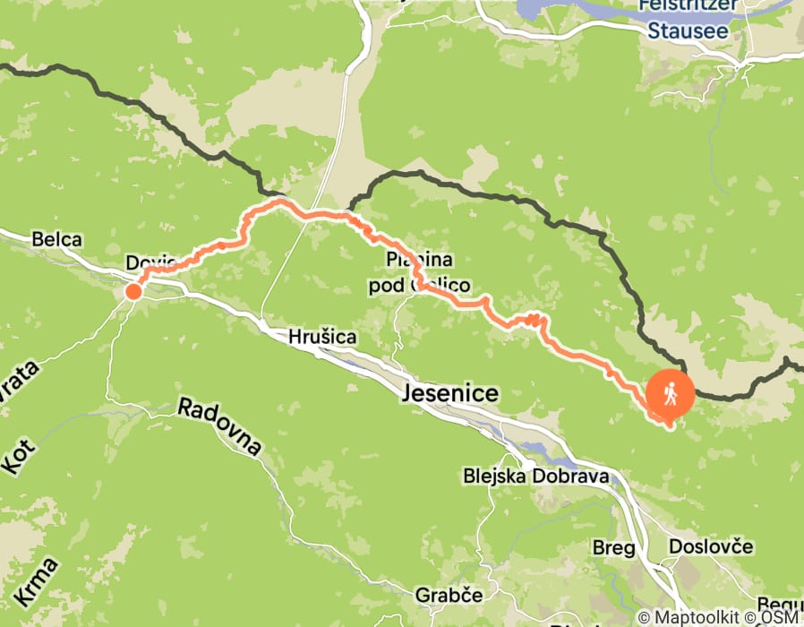 Karte der Tour