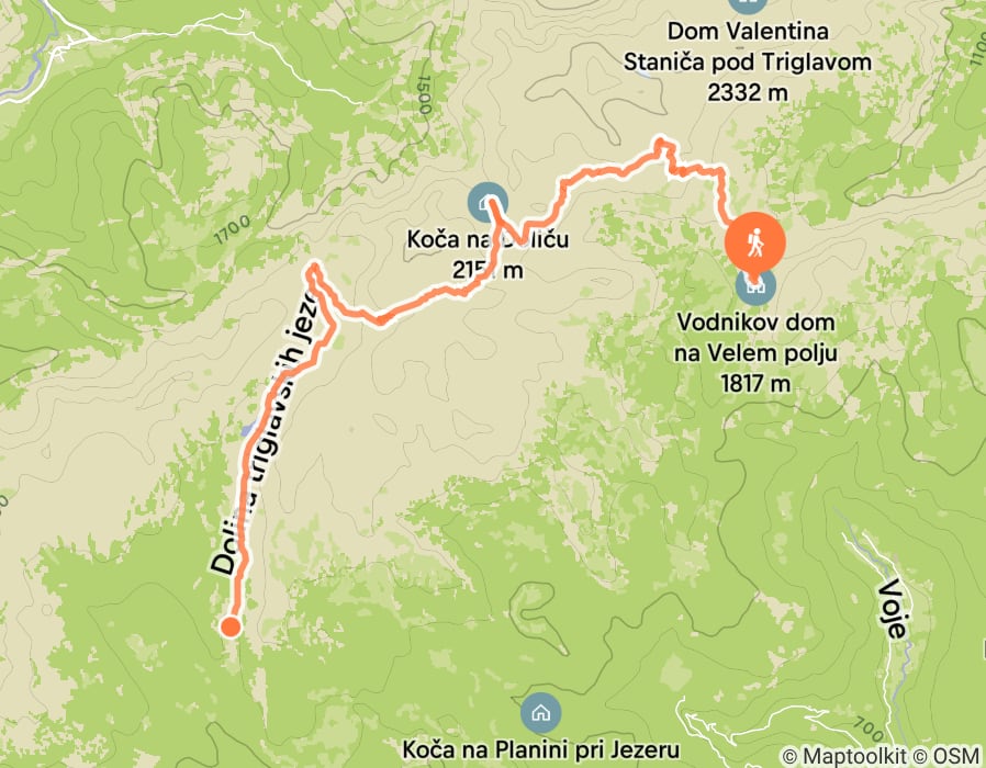 Karte der Tour