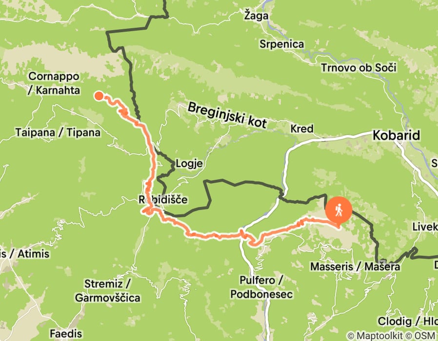 Karte der Tour
