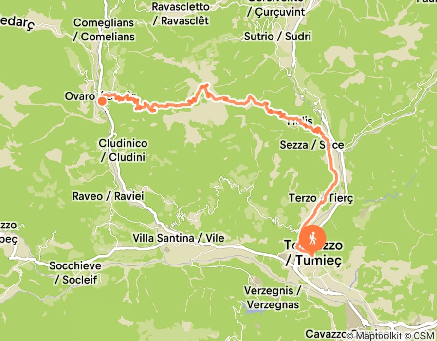 Karte der Tour