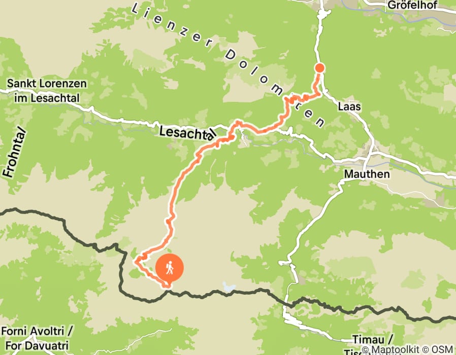 Karte der Tour