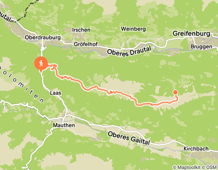Karte der Tour