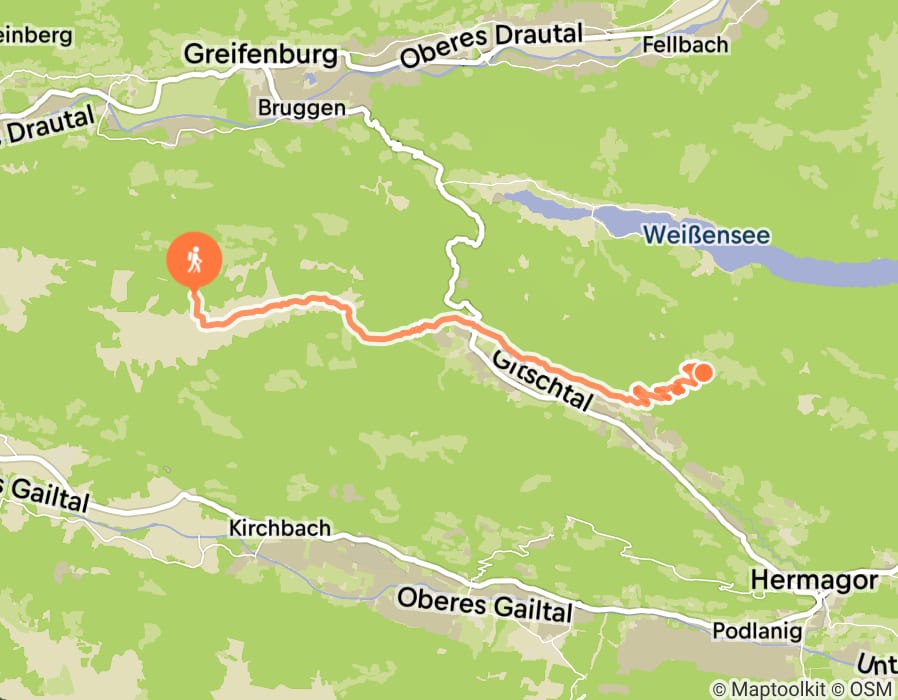 Karte der Tour