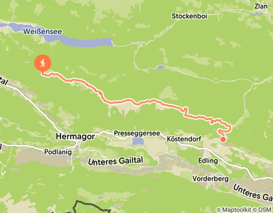 Karte der Tour
