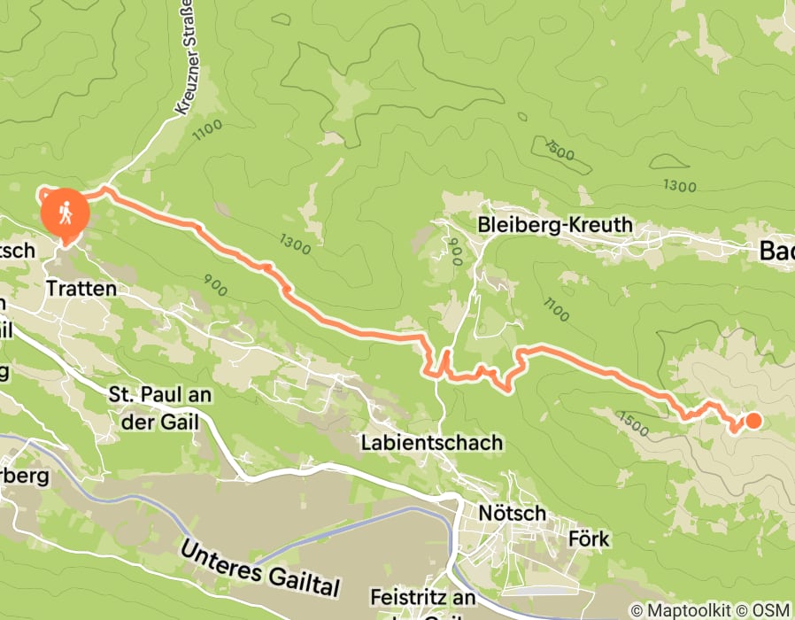 Karte der Tour