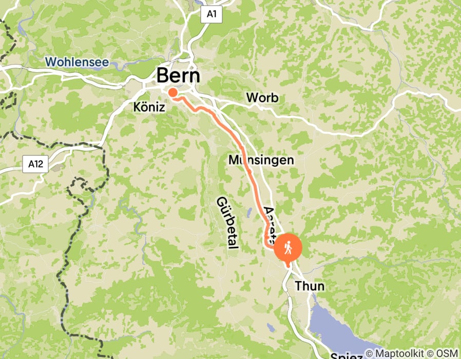 Karte der Tour