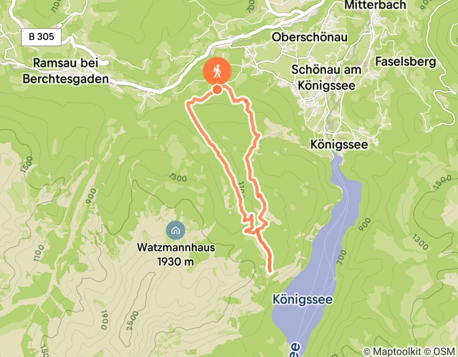 Karte der Tour