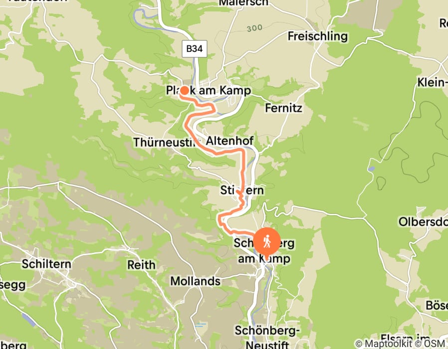 Karte der Tour