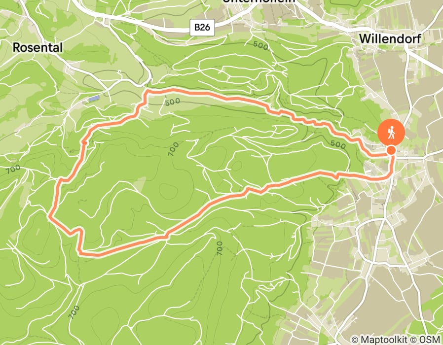 Karte der Tour