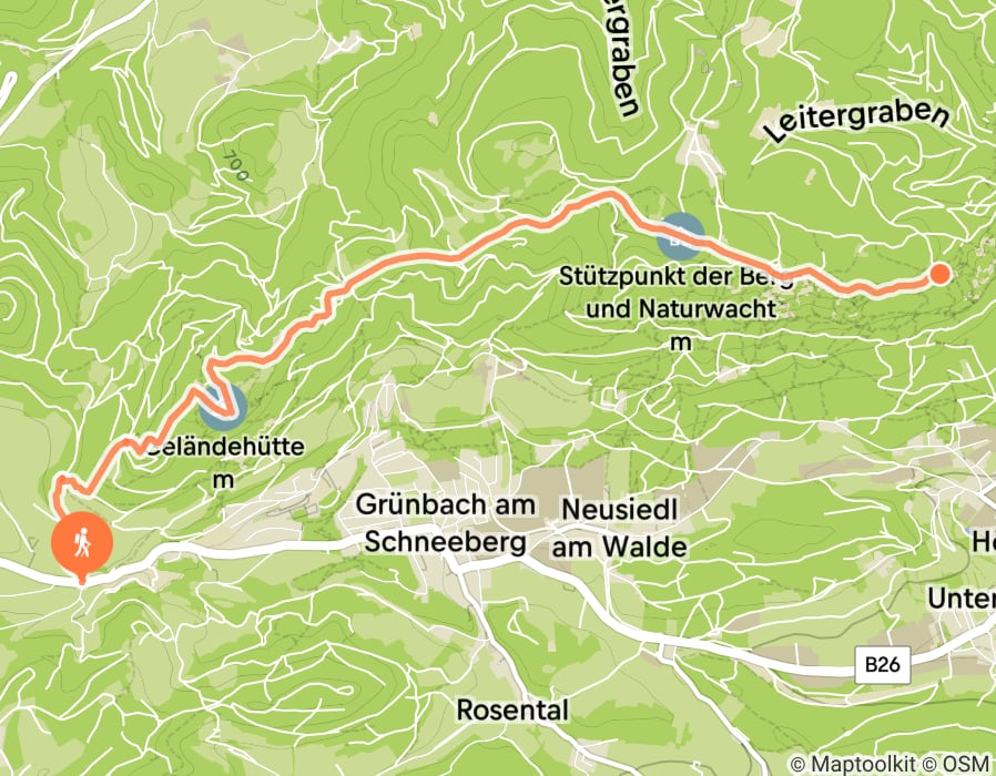 Karte der Tour