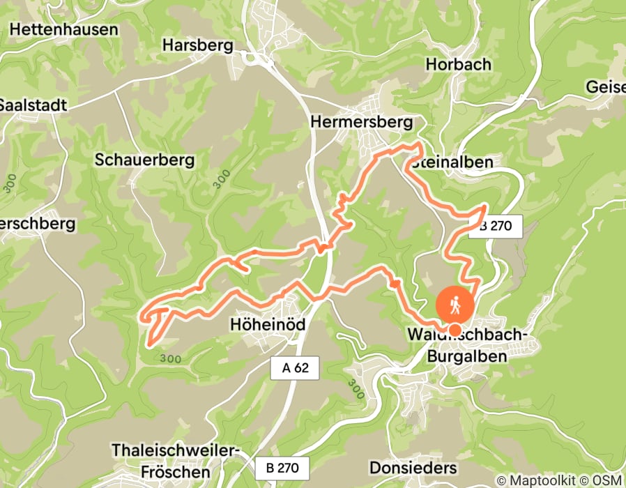Karte der Tour