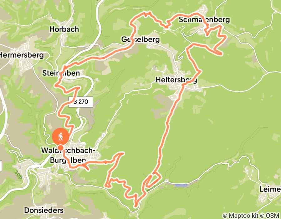 Karte der Tour