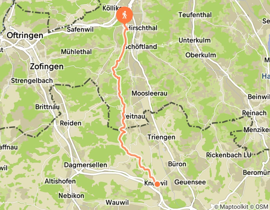 Karte der Tour