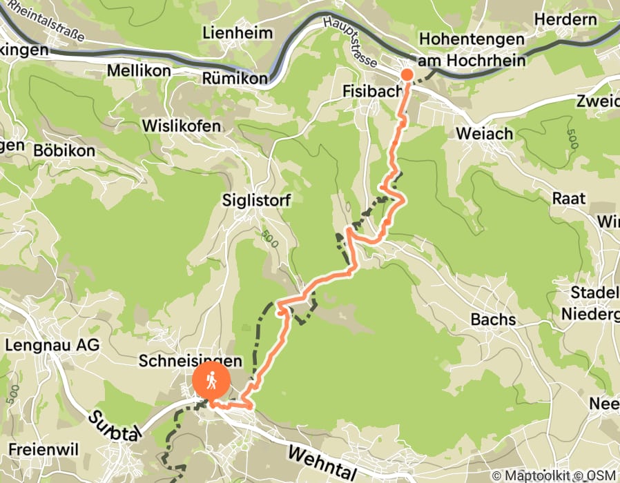 Karte der Tour