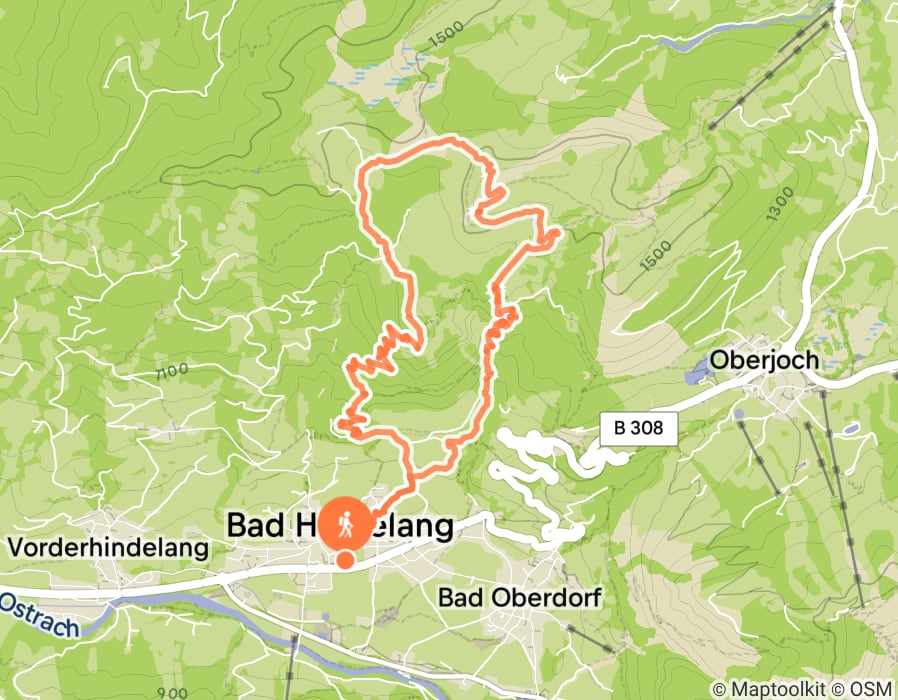 Karte der Tour
