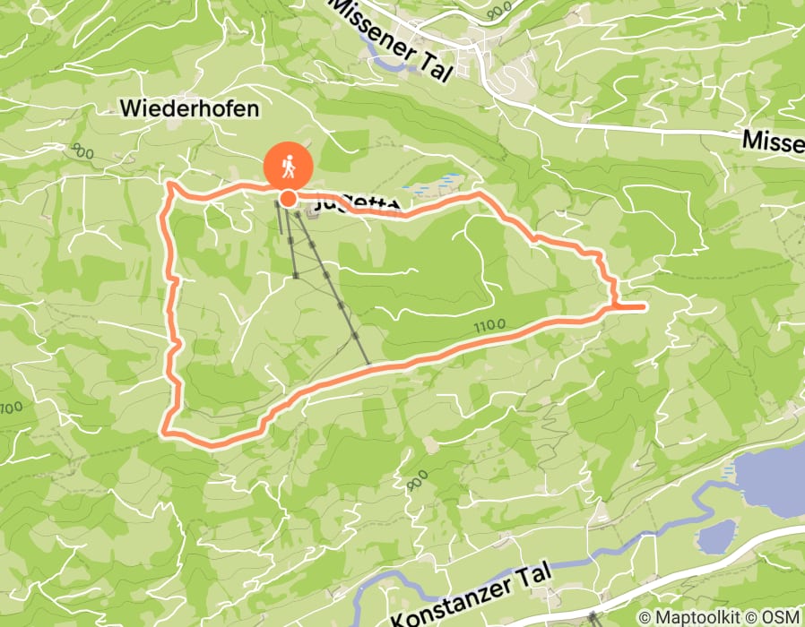 Karte der Tour