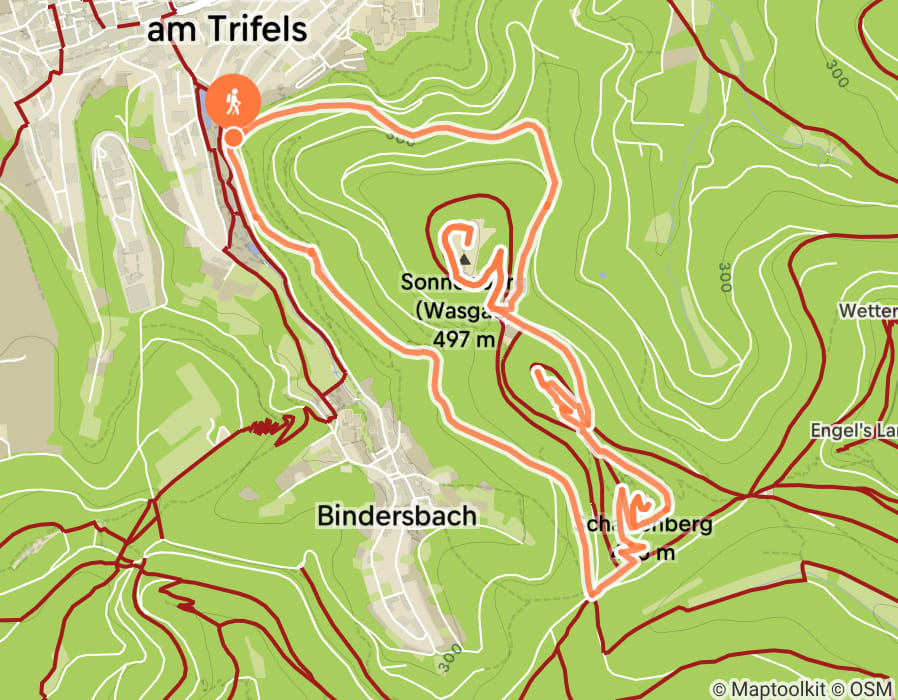 Karte der Tour