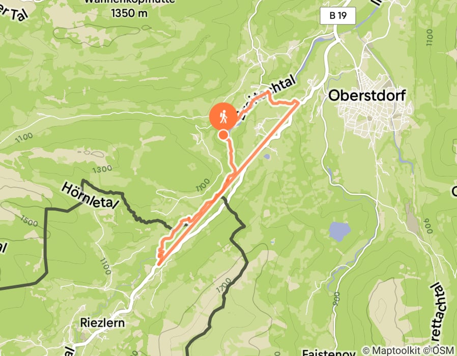 Karte der Tour