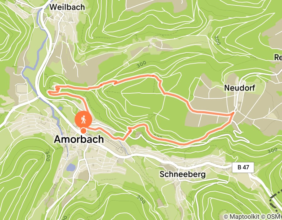Karte der Tour