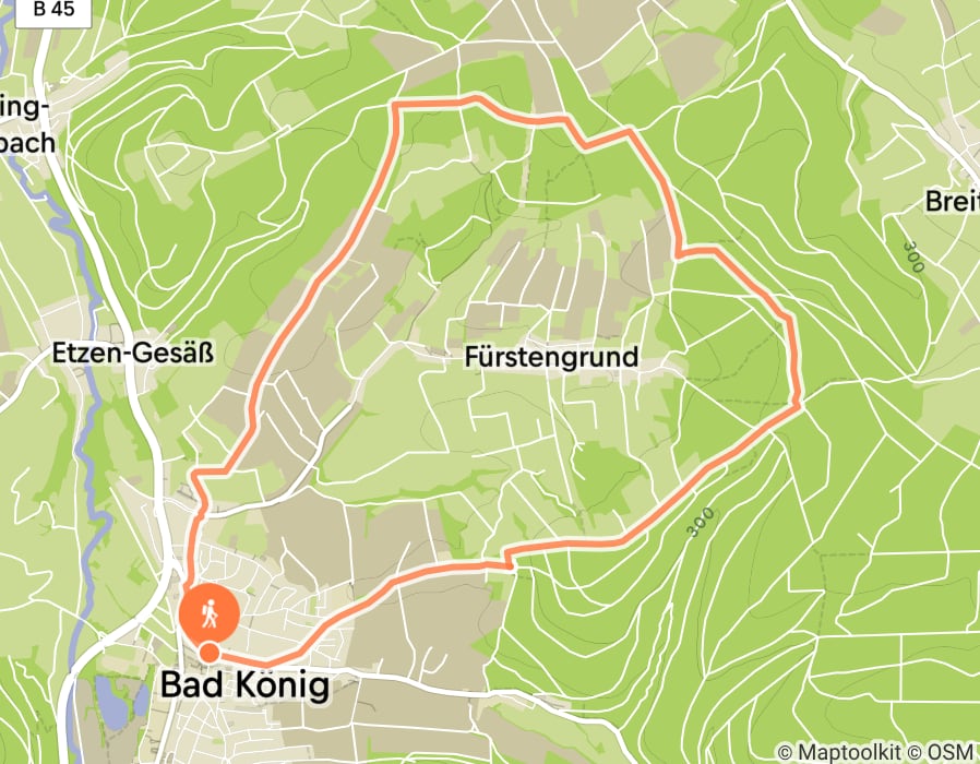 Karte der Tour